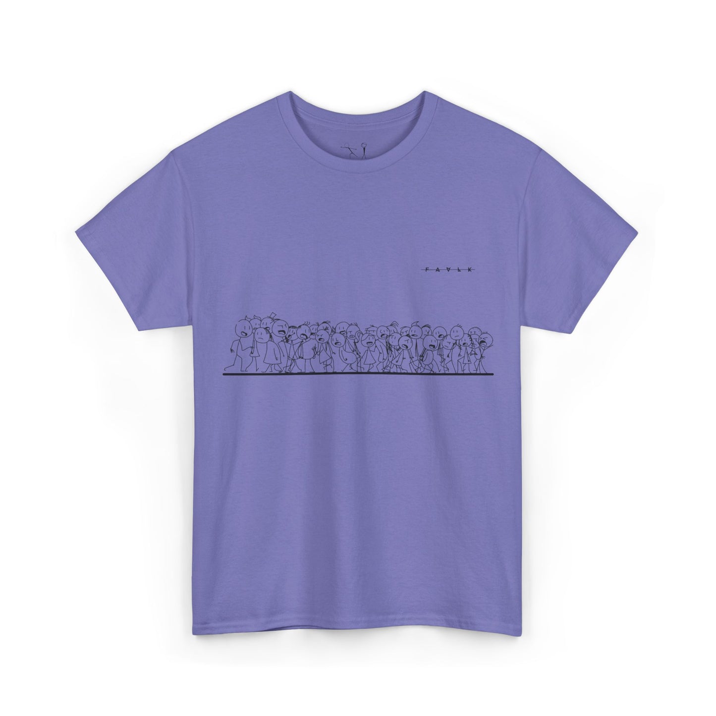 FAVLK 'STICKMAN' Unisex Heavy Cotton Tee