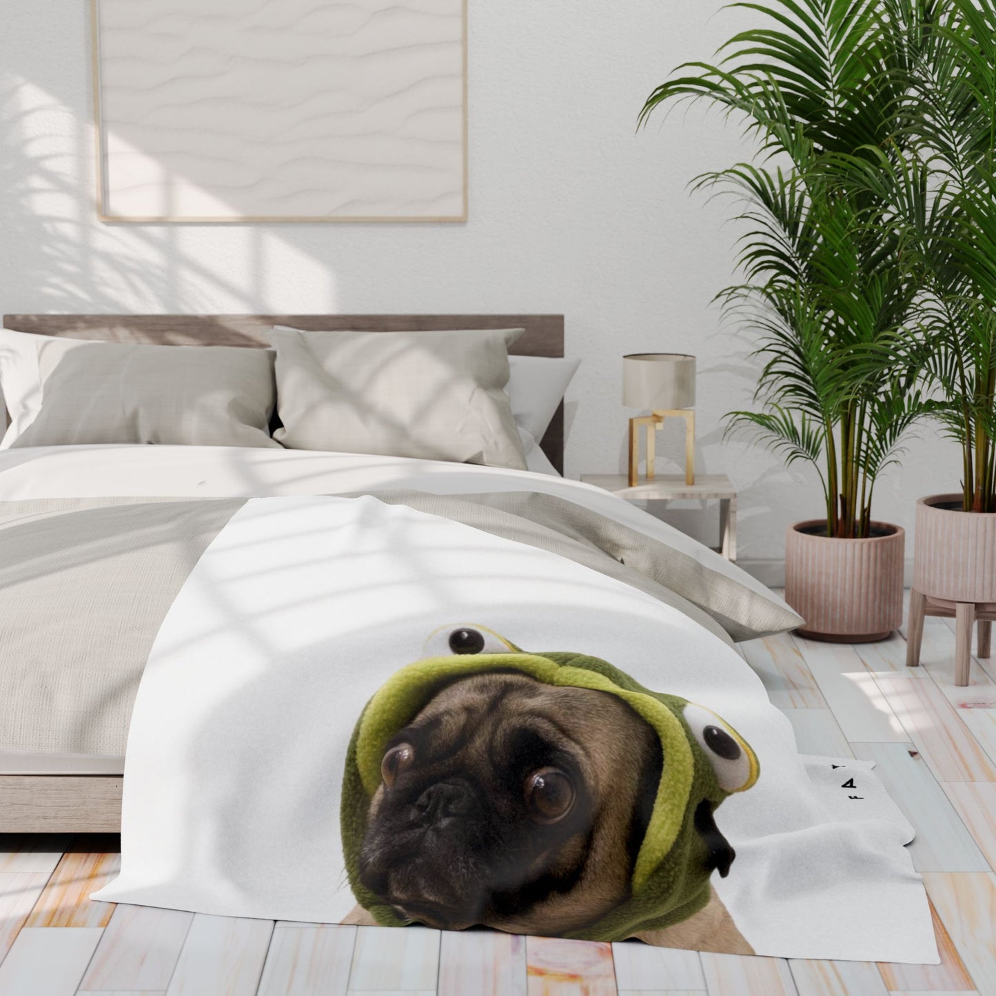 FAVLK Pug Arctic Fleece Blanket