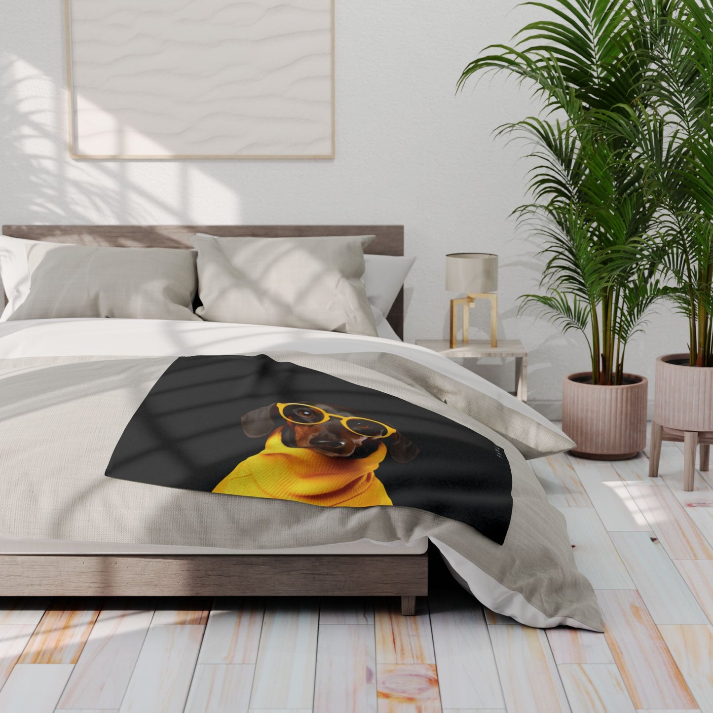 FAVLK Black Dachshund Arctic Fleece Blanket