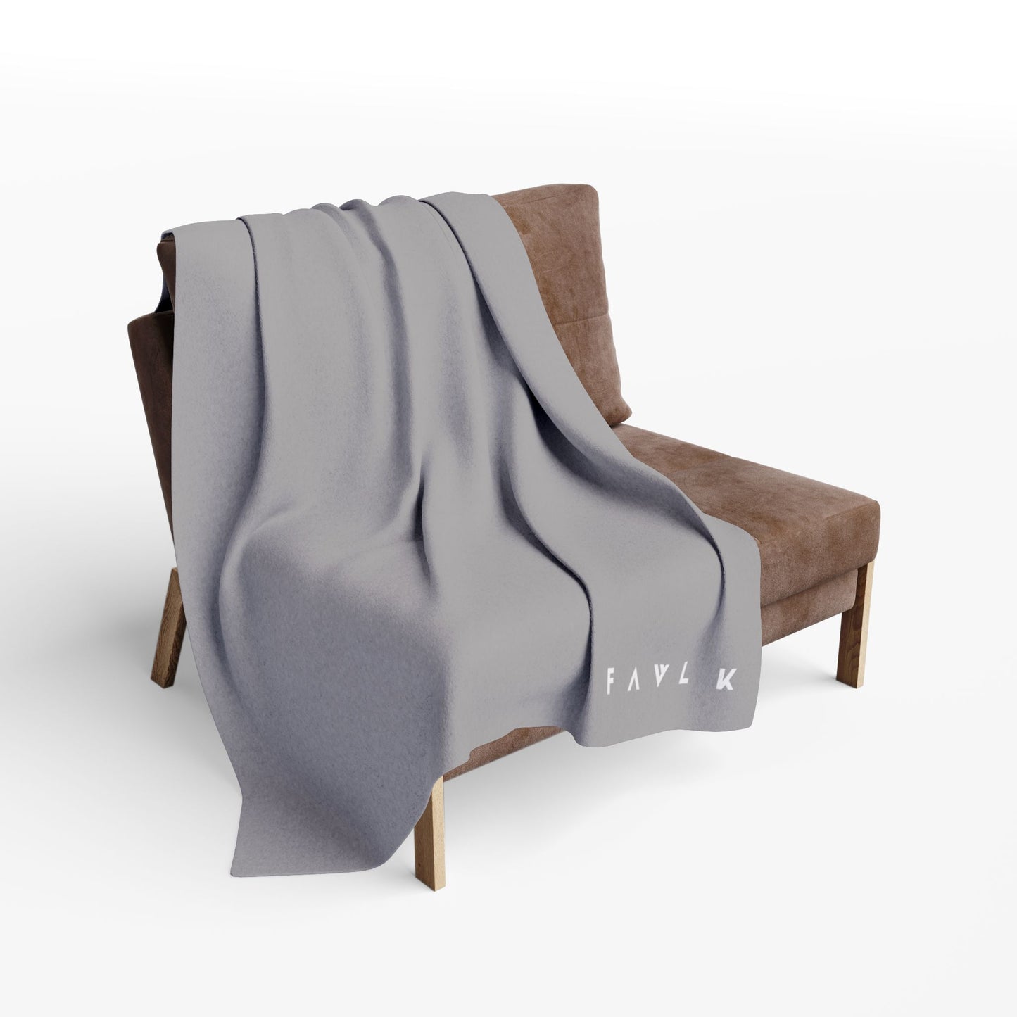 FAVLK Light Grey Arctic Fleece Blanket