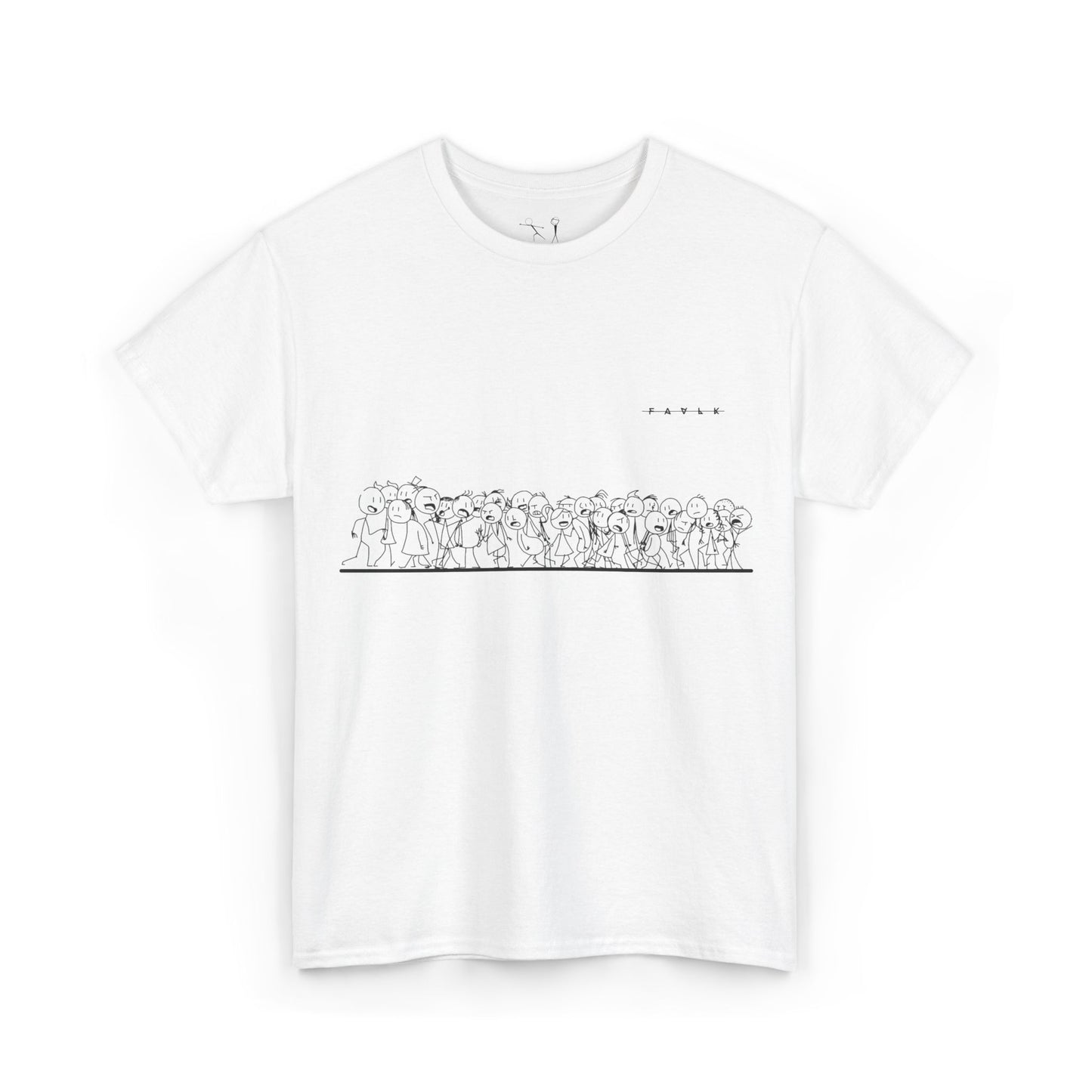 FAVLK 'STICKMAN' Unisex Heavy Cotton Tee