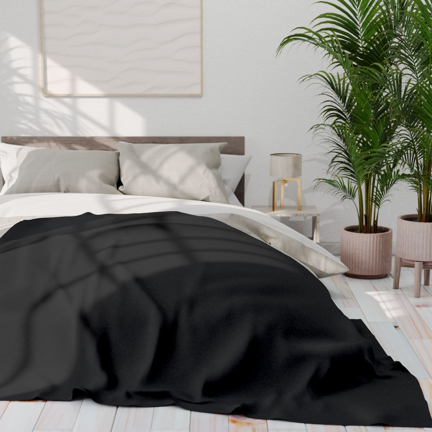 FAVLK Black Arctic Fleece Blanket