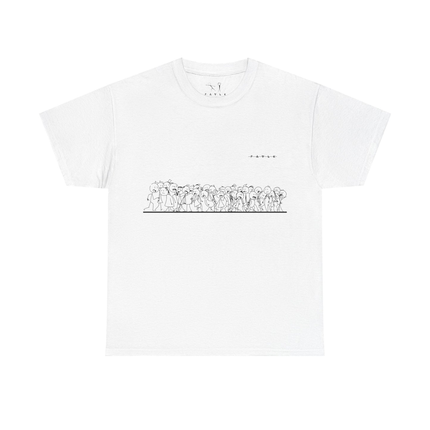 FAVLK 'STICKMAN' Unisex Heavy Cotton Tee
