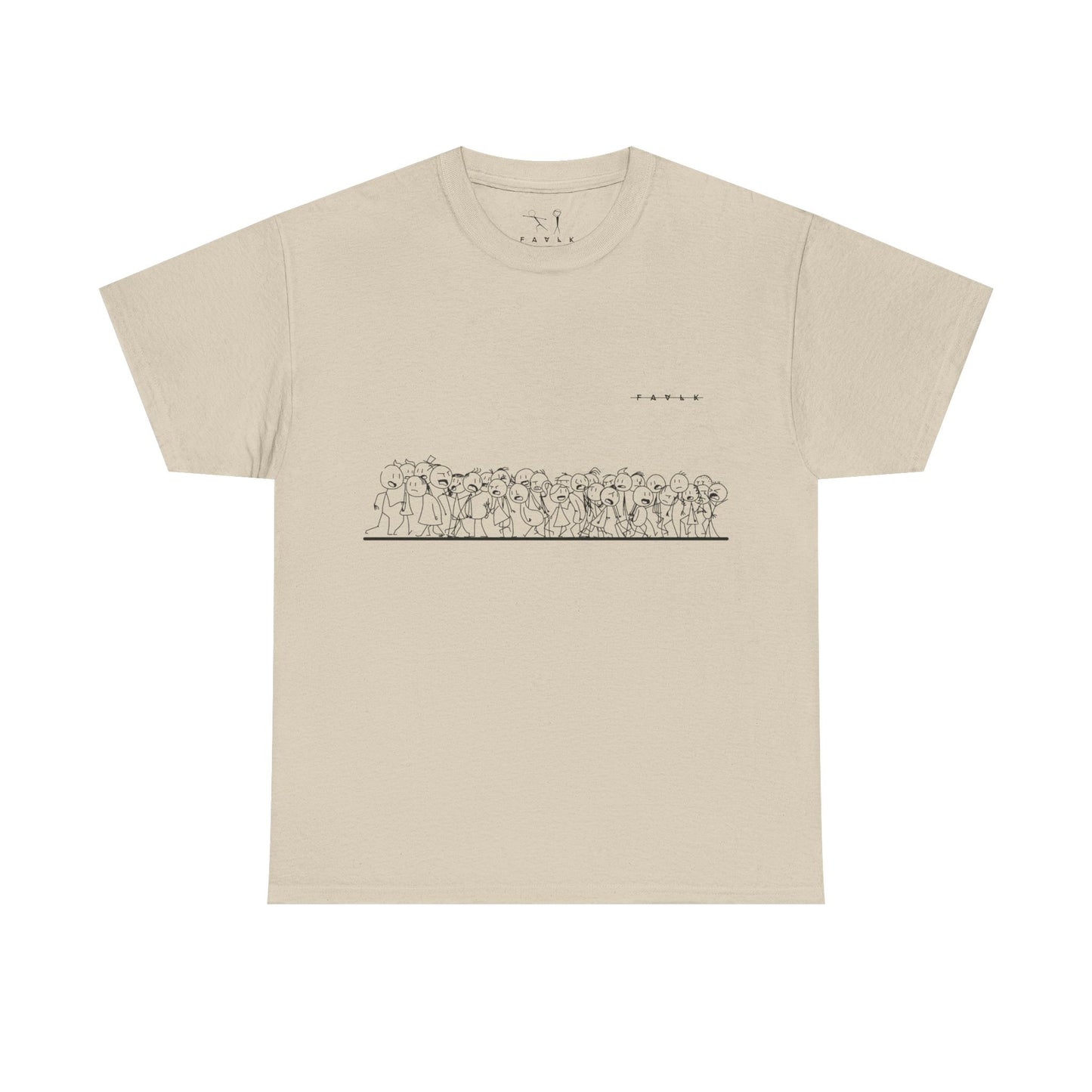 FAVLK 'STICKMAN' Unisex Heavy Cotton Tee