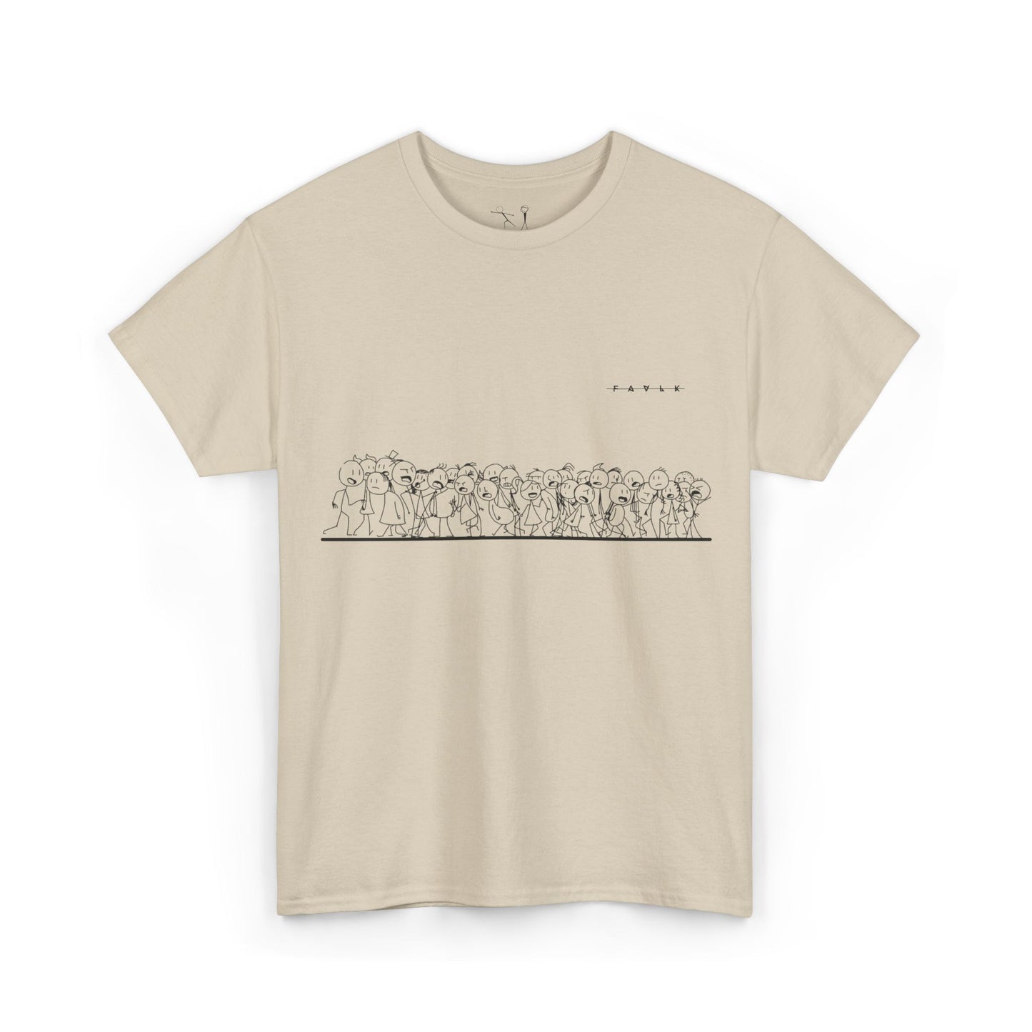FAVLK 'STICKMAN' Unisex Heavy Cotton Tee