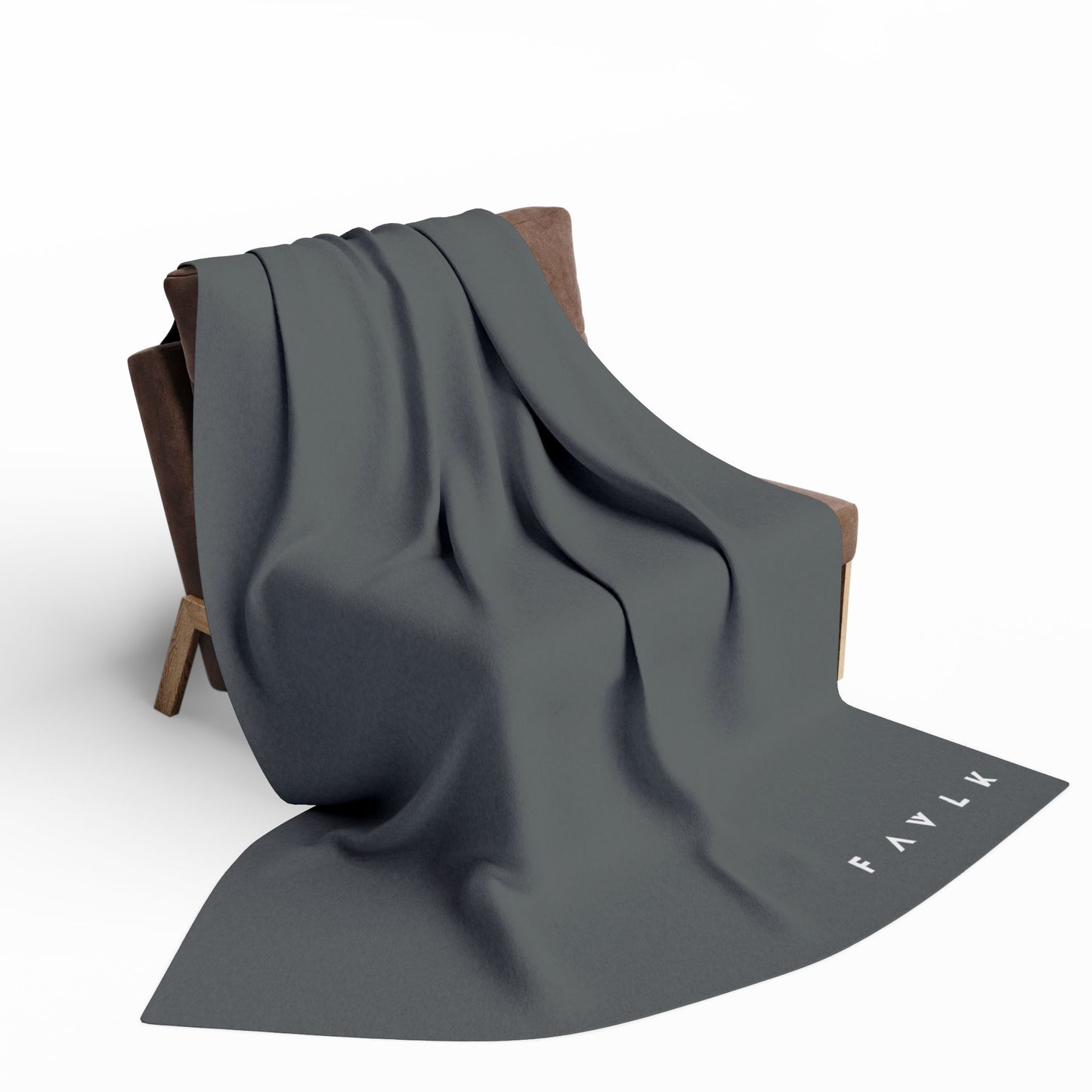 FAVLK Dark Grey Arctic Fleece Blanket