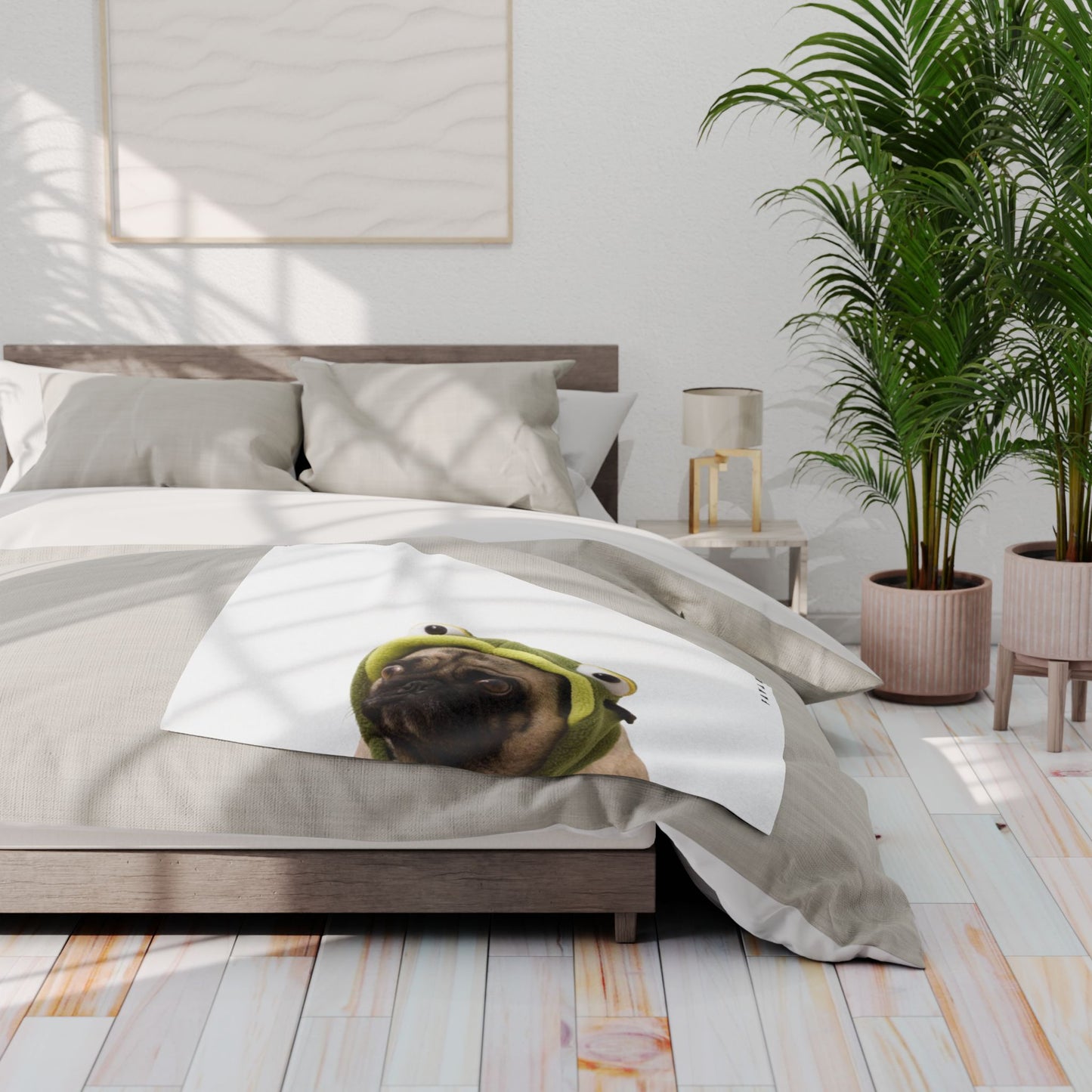 FAVLK Pug Arctic Fleece Blanket