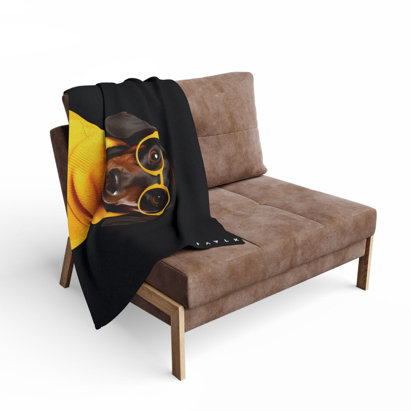 FAVLK Black Dachshund Arctic Fleece Blanket