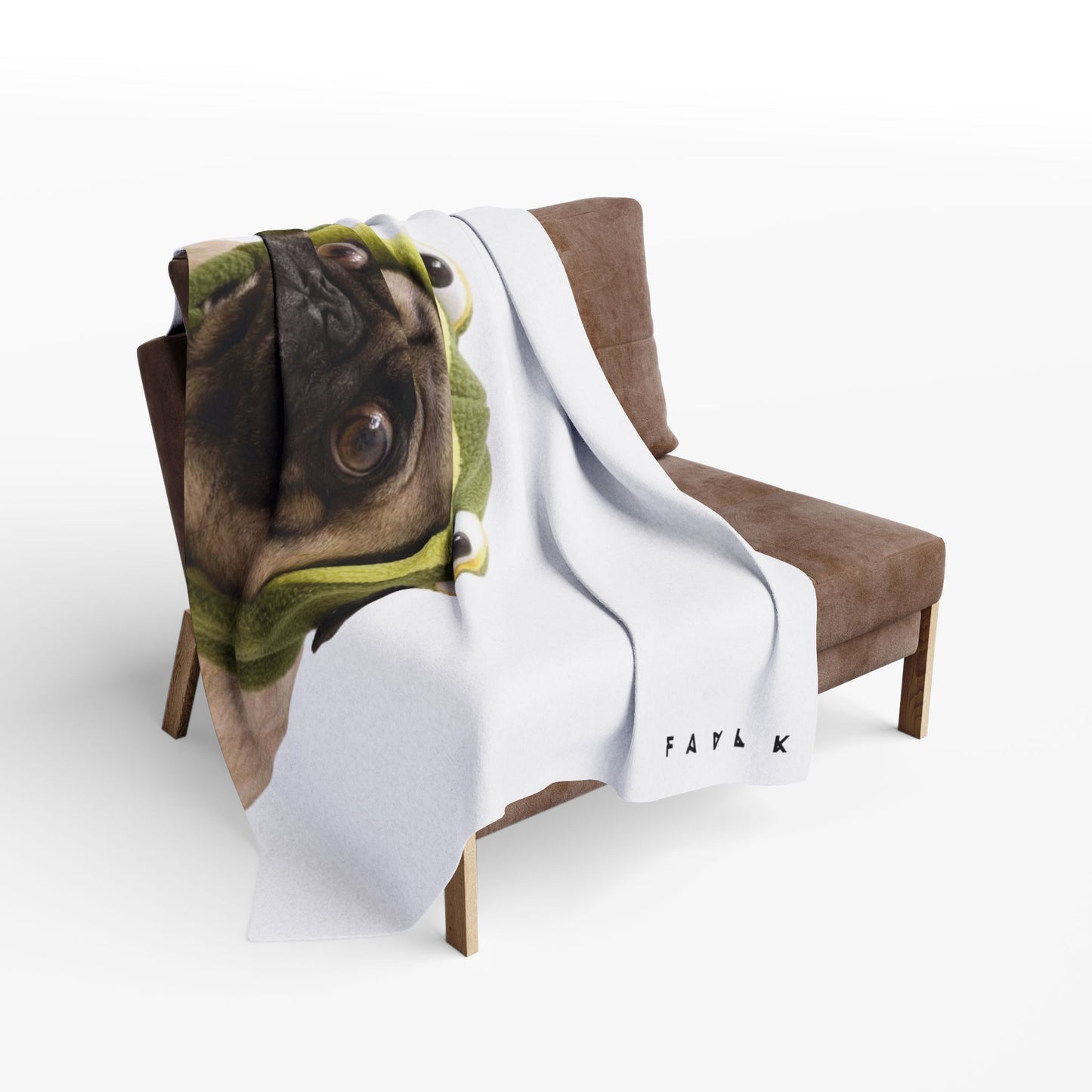 FAVLK Pug Arctic Fleece Blanket
