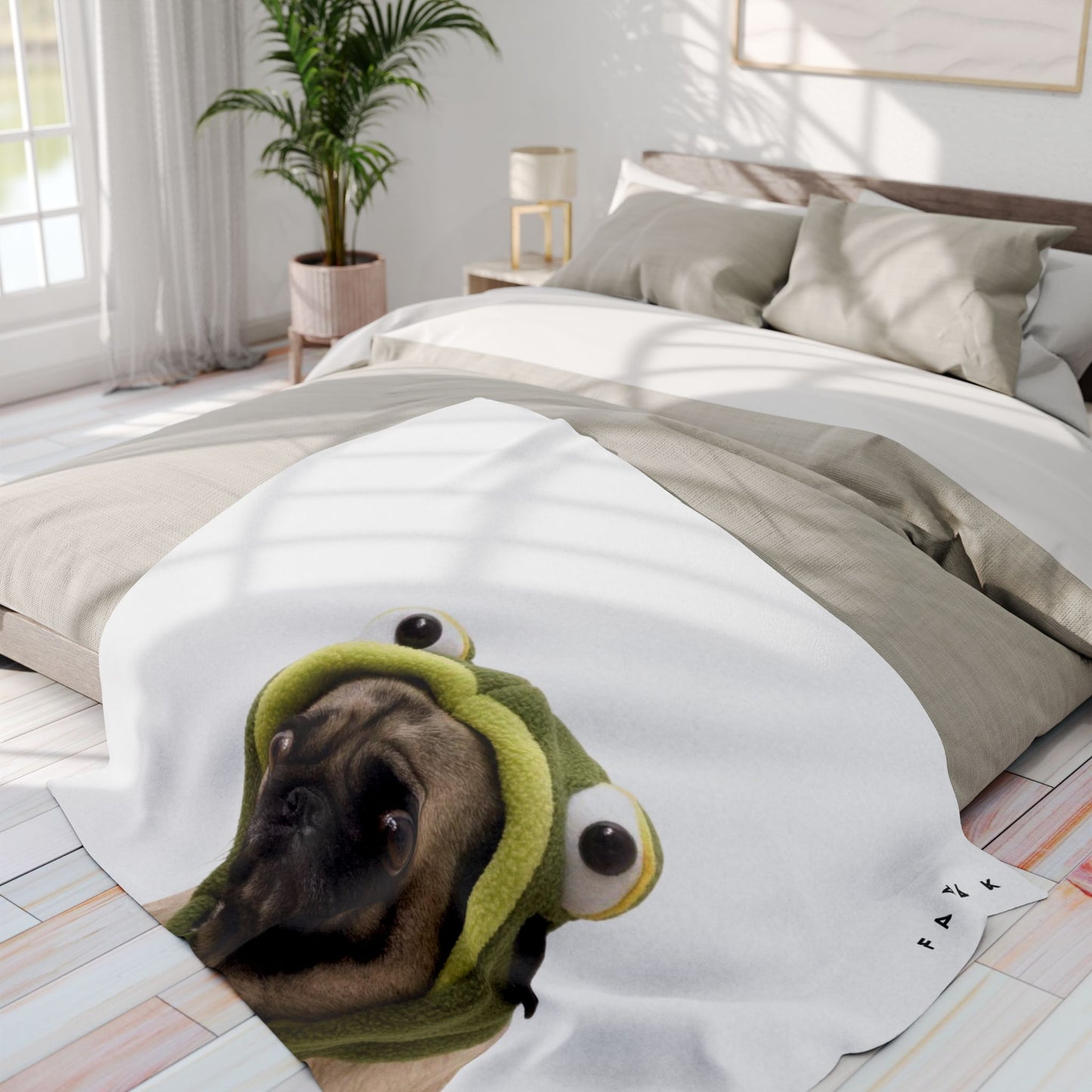 FAVLK Pug Arctic Fleece Blanket