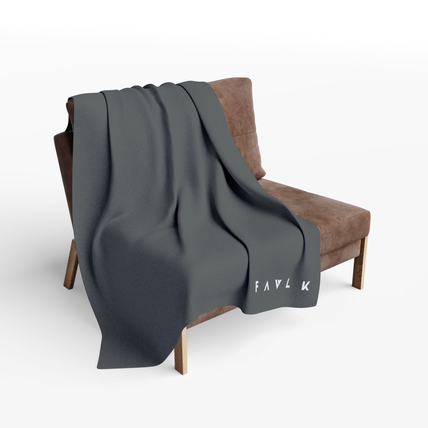 FAVLK Dark Grey Arctic Fleece Blanket