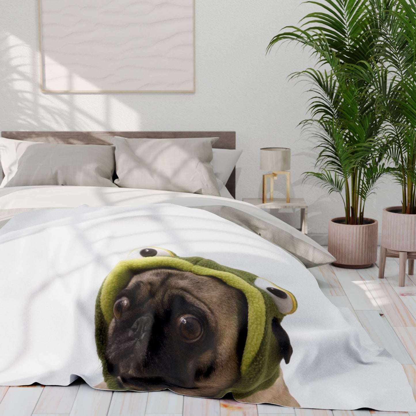 FAVLK Pug Arctic Fleece Blanket